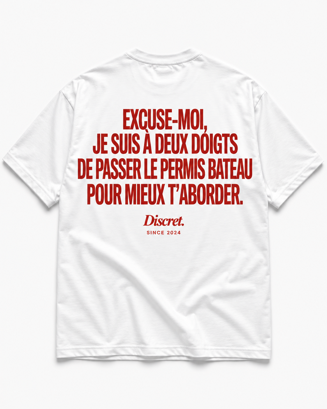 EXCUSE-MOI, JE SUIS À DEUX DOIGTS DE PASSER LE PERMIS BATEAU POUR MIEUX T’ABORDER.