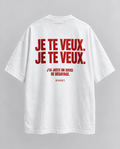 T-shirt DISCRET. Je te veux — vue dos blanc
