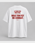 DISCRET. Je suis pas une star mais ton psy me connaît — blanc vue de dos
